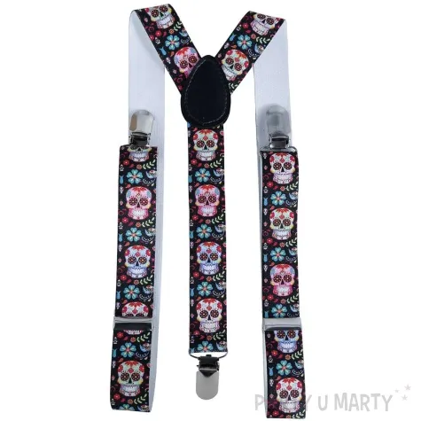 szelki czachy dia de los muertos halloween guirca