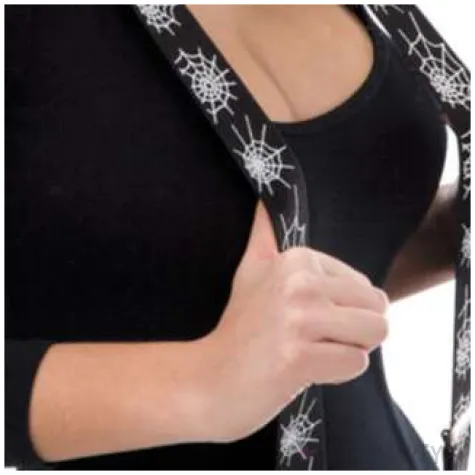 szelki pajeczyna czarne carnival toys