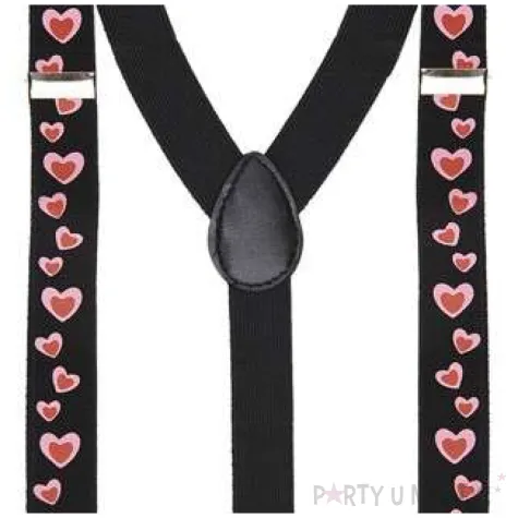 szelki romantyczne serca czarne widmann