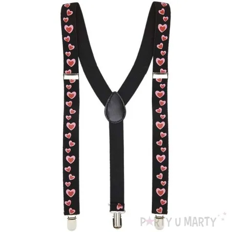 szelki romantyczne serca czarne widmann