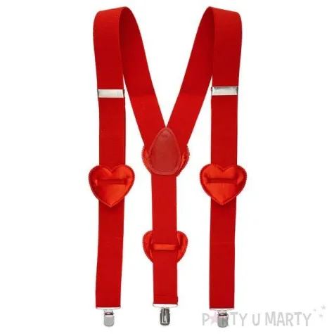 szelki serca walentynkowe czerwone widmann