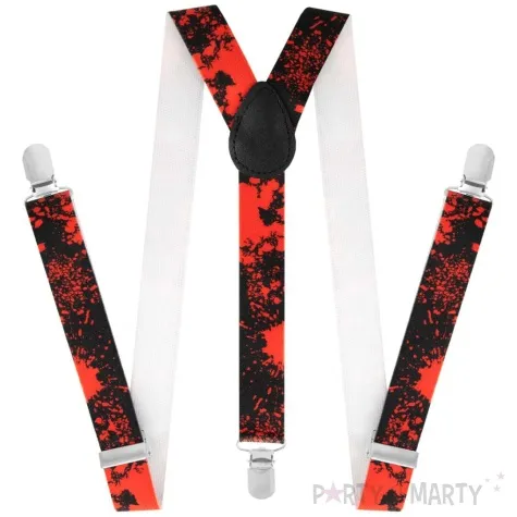 szelki slady krwi halloween czarno czerwony partypal