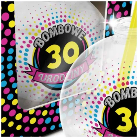 szklanka bombka 30 urodziny bgtech 400 ml