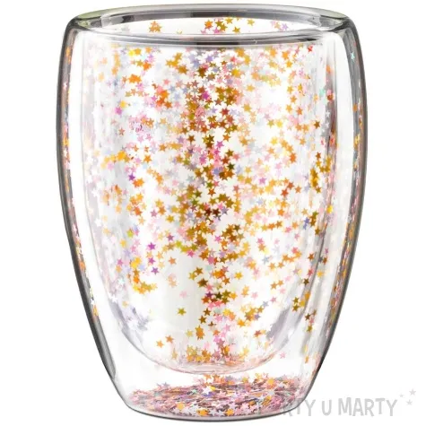 szklanka cekiny gwiazdki gadgetmaster 360 ml