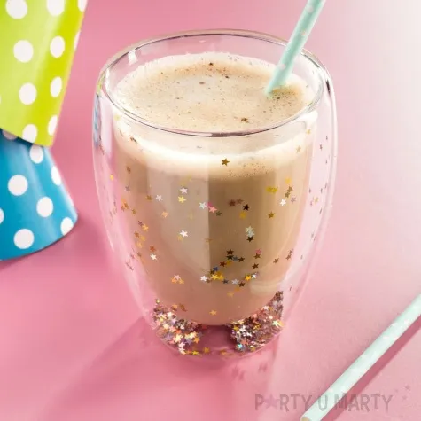 szklanka cekiny gwiazdki gadgetmaster 360 ml