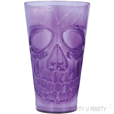 szklanka czaszka halloween fioletowy guirca