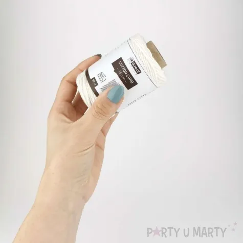 sznurek bawelniany 1 8 mm bialy aliga 50 m