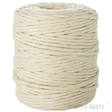 sznurek bawelniany kremowy aliga 100 m