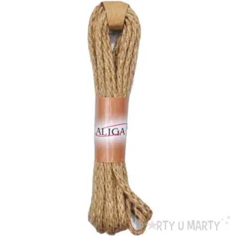 sznurek jutowy brazowy aliga 5m
