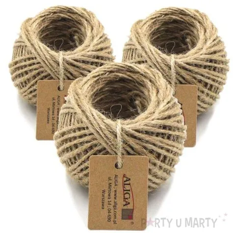 sznurek jutowy classic naturalny aliga 3 szt