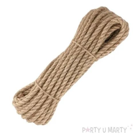 sznurek jutowy lina naturalny leviatan 8 mm 10 m