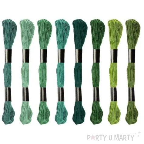 sznurek mulina classic zielony titanum 8 szt 8m