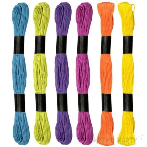 sznurek mulina zywe kolory mix titanum 8 m 6 szt