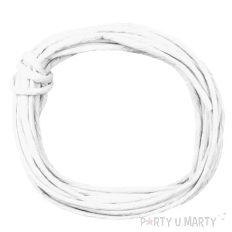 sznurek papierowy bialy titanum 5 m