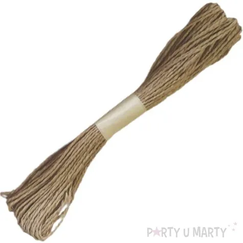 sznurek papierowy brazowy czakos 30 m