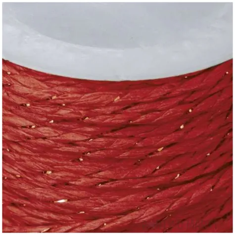 sznurek papierowy czerwony titanum 10 m