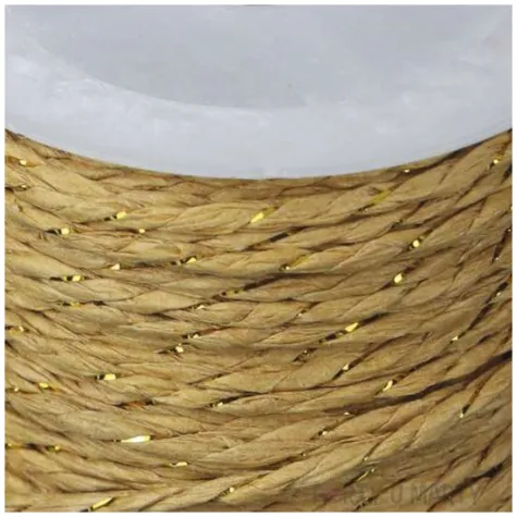 sznurek papierowy zloty titanum 10 m