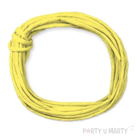 sznurek papierowy zolty titanum 5 m