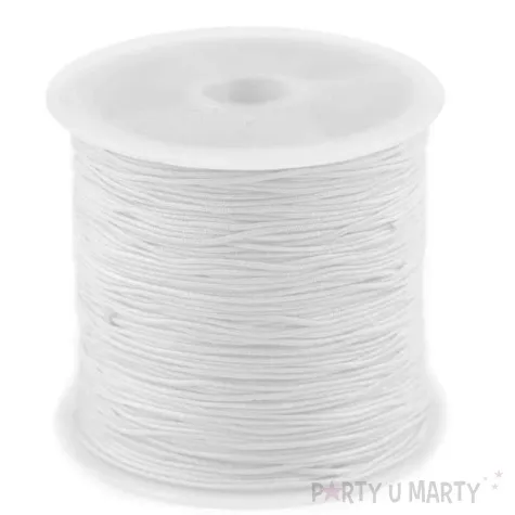 sznurek poliestrowy bialy stoklasa 25 m