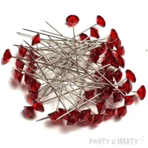 szpilki diamenciki czerwone 54 mm aliga 50 szt