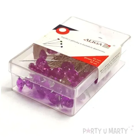 szpilki diamenciki fioletowe 54 mm aliga 50 szt