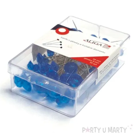 szpilki diamenciki niebieskie 54 mm aliga 50 szt