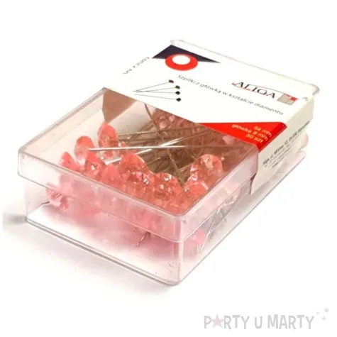 szpilki diamenciki rozowe 54 mm aliga 50 szt