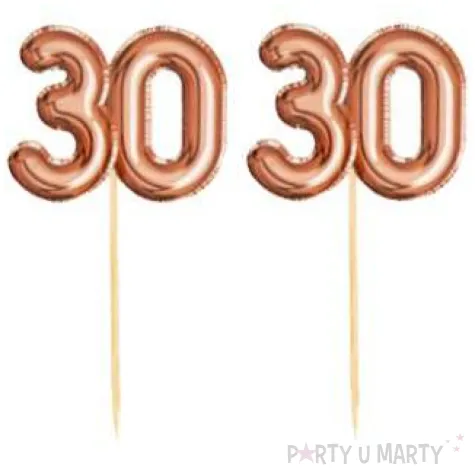 szpilki drewniane liczba 30 glitz glamour rozowe zloto godan 20 szt