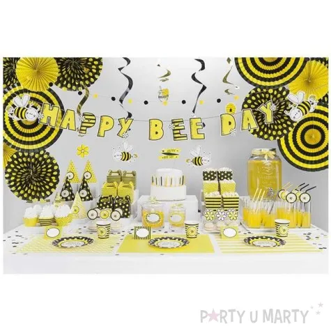 szpilki drewniane pszczolka partydeco 7 cm 6 szt