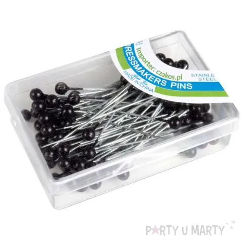 szpilki perelki czarne 35 mm czakos 80 szt