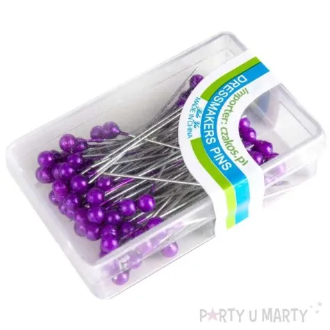 szpilki perelki fioletowe 35 mm czakos 80 szt