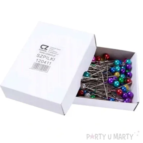 szpilki perelki kolorowe mix czakos 100 szt