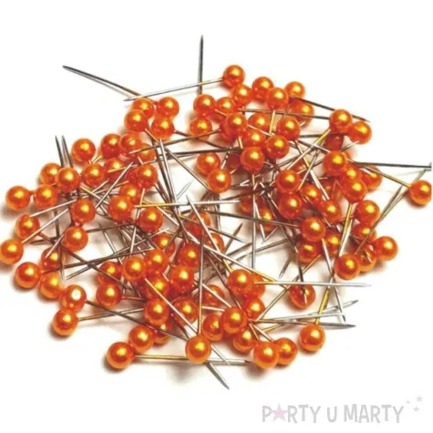 szpilki perelki pomaranczowe 22 mm aliga 100 szt