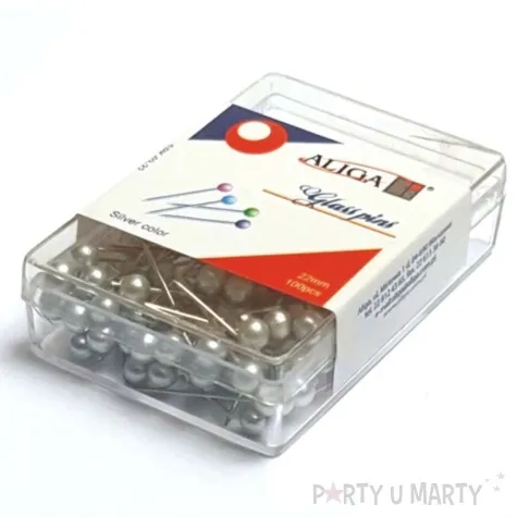 szpilki perelki srebrne 22 mm aliga 100 szt