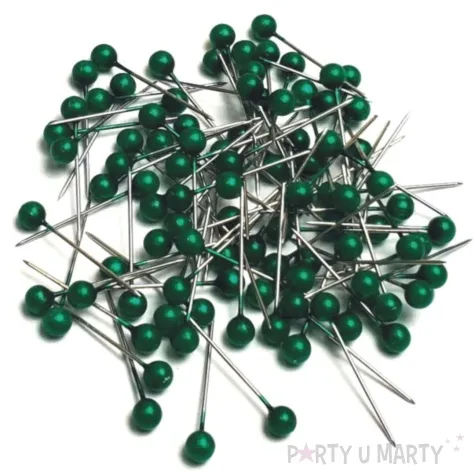 szpilki perelki zielone ciemne 22 mm aliga 100 szt