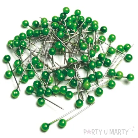 szpilki perelki zielone jasne 22 mm aliga 100 szt