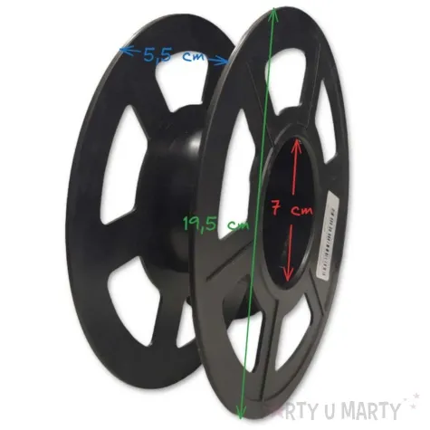 szpula pusta abs azurowa czarna 19 5 cm