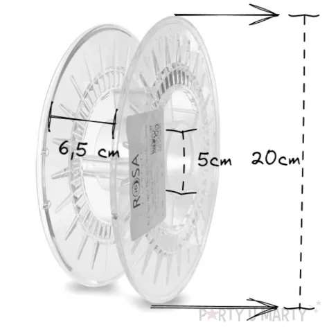 szpula pusta abs classic transparentny 20 cm