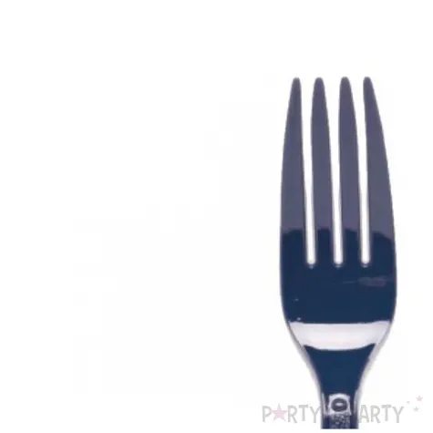 sztucce plastikowe blueberry granatowy amscan 19 5 cm 24 szt