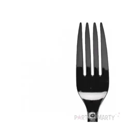 sztucce plastikowe charcoal czarny amscan 19 5 cm 24 szt