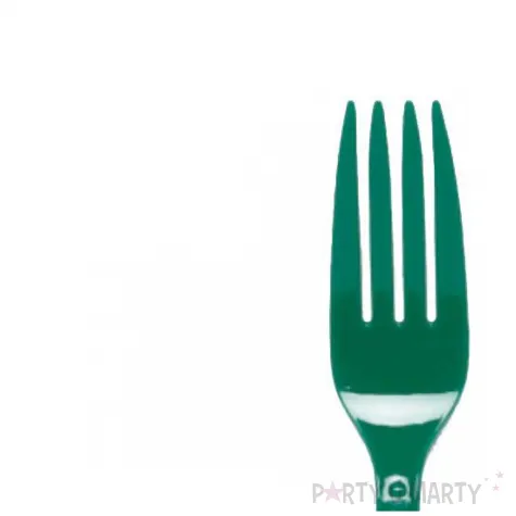 sztucce plastikowe evergreen zielony amscan 19 5 cm 24 szt