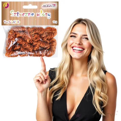 sztuczne wlosy classic brazowe aliga 14 g