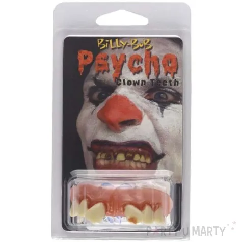 sztuczne zeby klaun psychopata smiffys