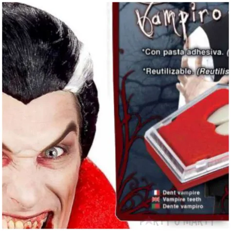 sztuczne zeby kly wampira termoplastyczne guirca