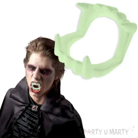 sztuczne zeby wampir drakula swiecace guirca