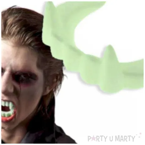 sztuczne zeby wampir drakula swiecace guirca