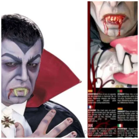 sztuczne zeby wampir drakula termoplastyczne guirca