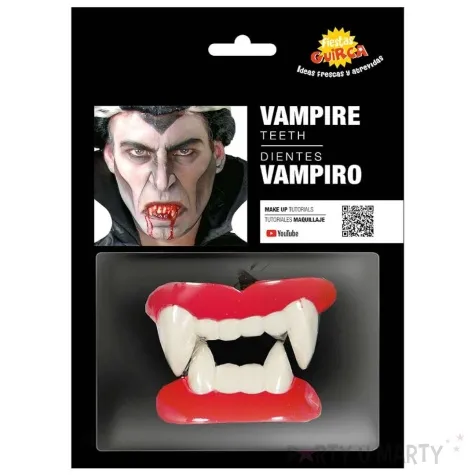 sztuczne zeby wampir kly bialy guirca