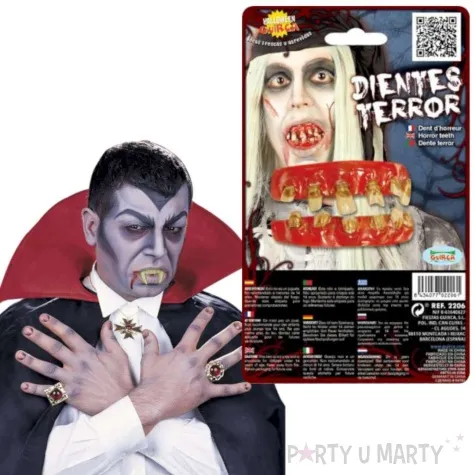 sztuczne zeby zombie guirca