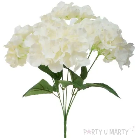sztuczny kwiat bukiet hortensja kremowa bomm 45 cm